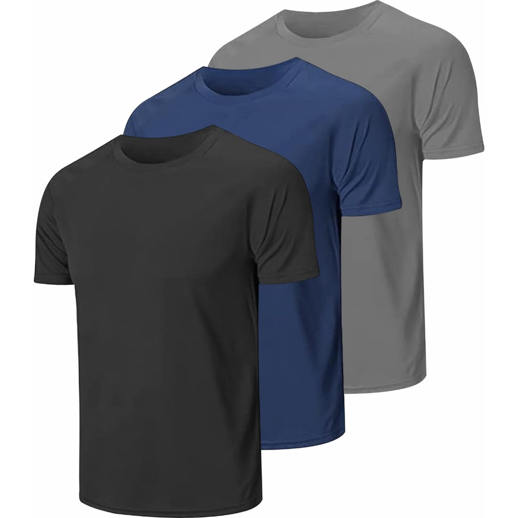 Kit 3 Camisetas Masculinas Dry Fit Academia Polié