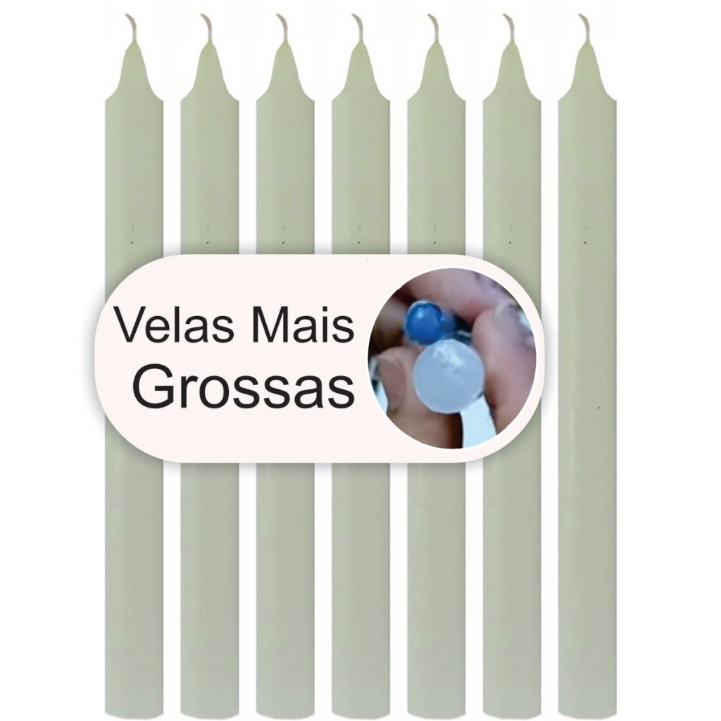 Velas Palito Branca 50 unidades –  18cm de a