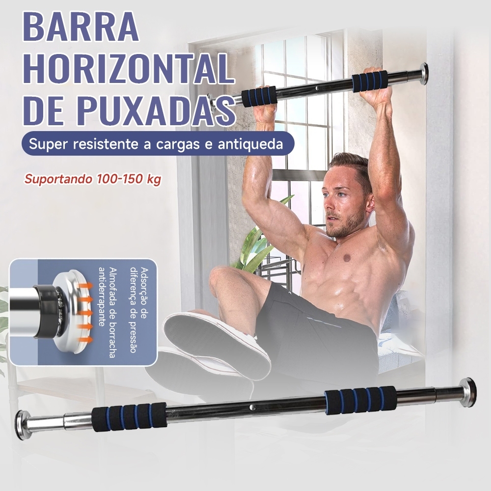 Barra Fixa Flexão Porta Apoio Regulável 64 a 100