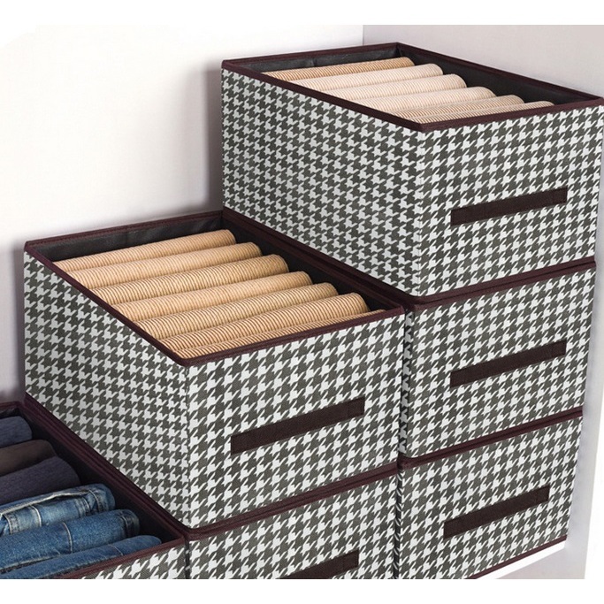 KIT 3 Caixas De Armazenamento De Roupas Dobrável 