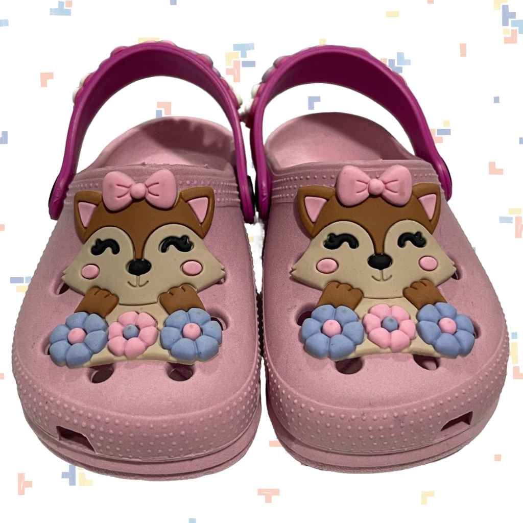 Sandália Infantil Feminina Babuche Estampa de Rap