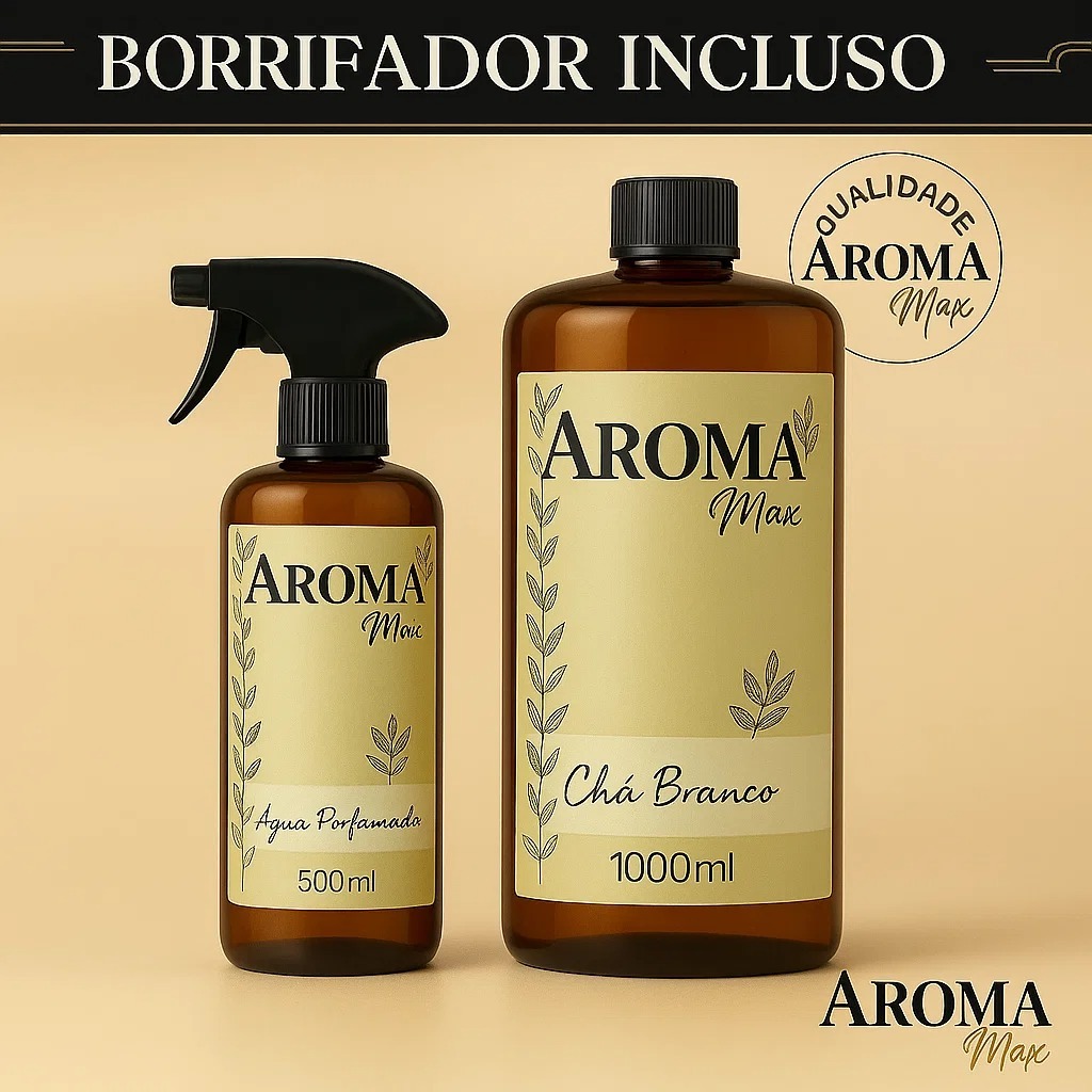 Kit Água Perfumada Aroma Max 1,5L Alta Fixação 