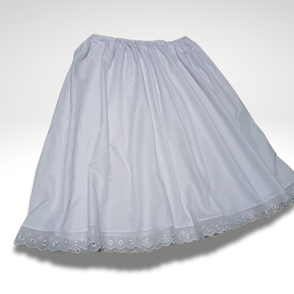 ROUPA RELIGIOSA SAIA DE UMBANDA E CANDOMBLÉ BRANC