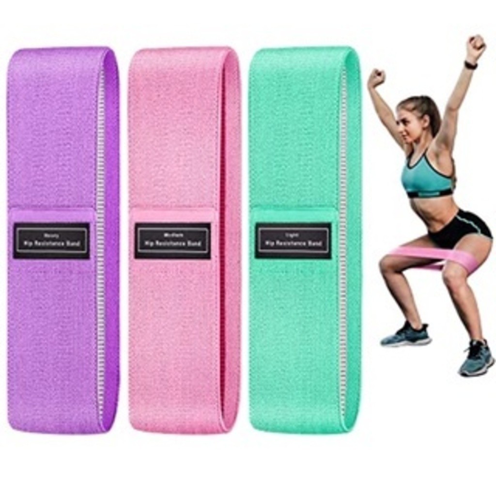 Kit 3 Faixas Elásticas De Exercício Hip Resistan