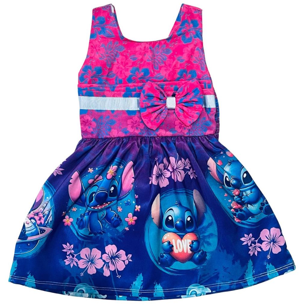 Vestido Infantil Menina Manguinha Tematico Persona