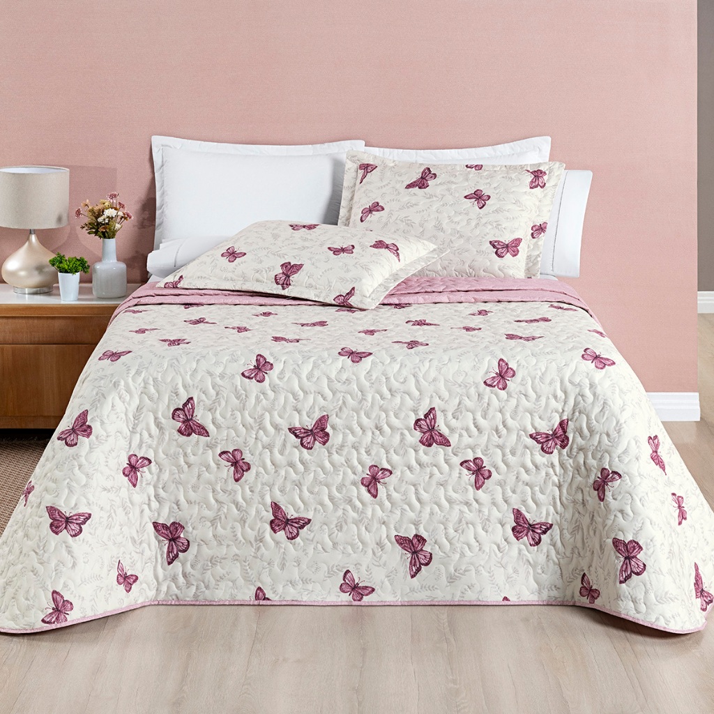 Colcha Cobre Leito Dupla Face 200fios  Avere