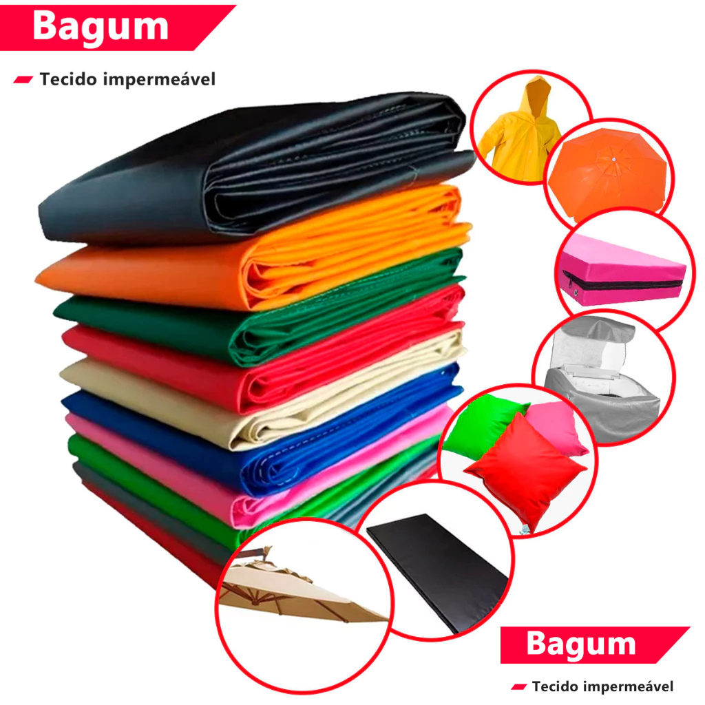 8 Metros de Bagum por 1,40cm de largura, impermeá