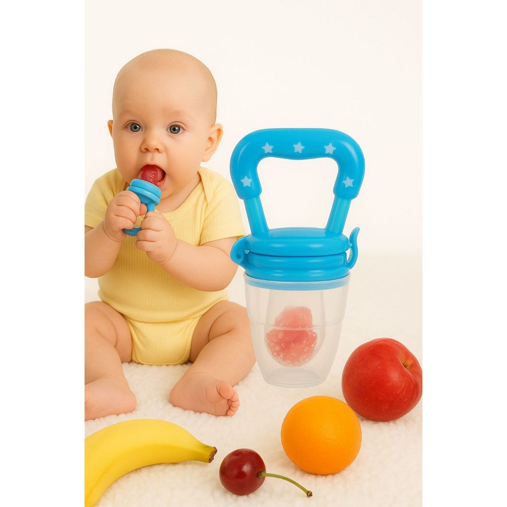 Chupeta Porta Fruta em Silicone Para Bebê