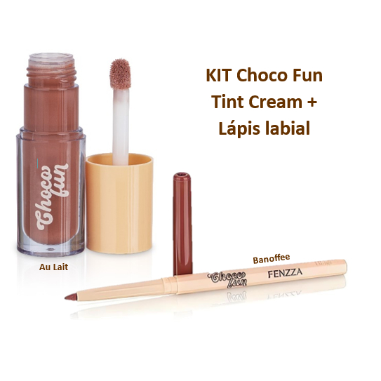Lápis Labial Retrátil Choco Fun + Lip Tint Cream