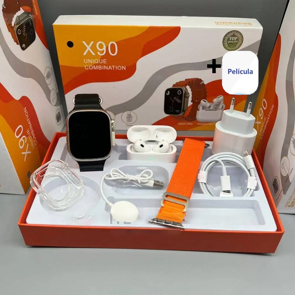 Smartwatch 2025 Novo X90 2.2 Polegadas Para IOS An