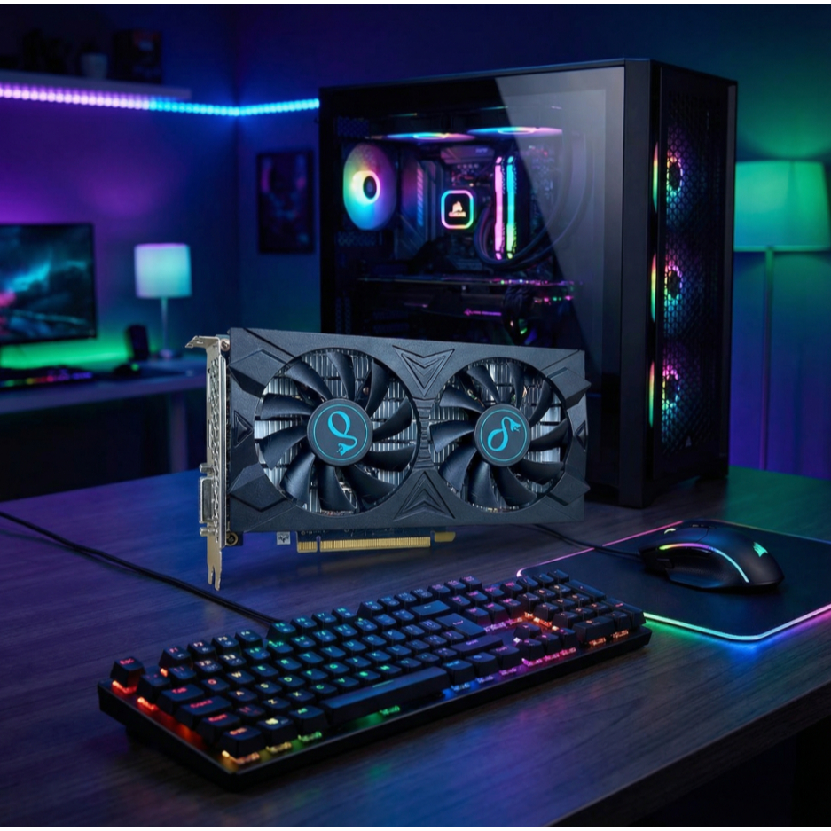 Placa De Vídeo Gamer Rx590 8gb Gddr5 256bit Alto 