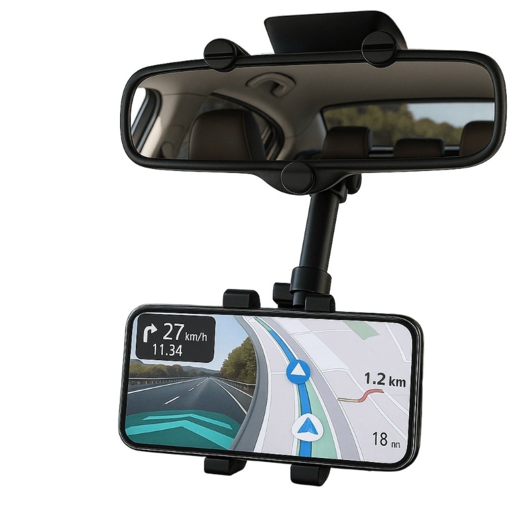 Suporte Celular Carro Retrovisor Extensivel Giro 3
