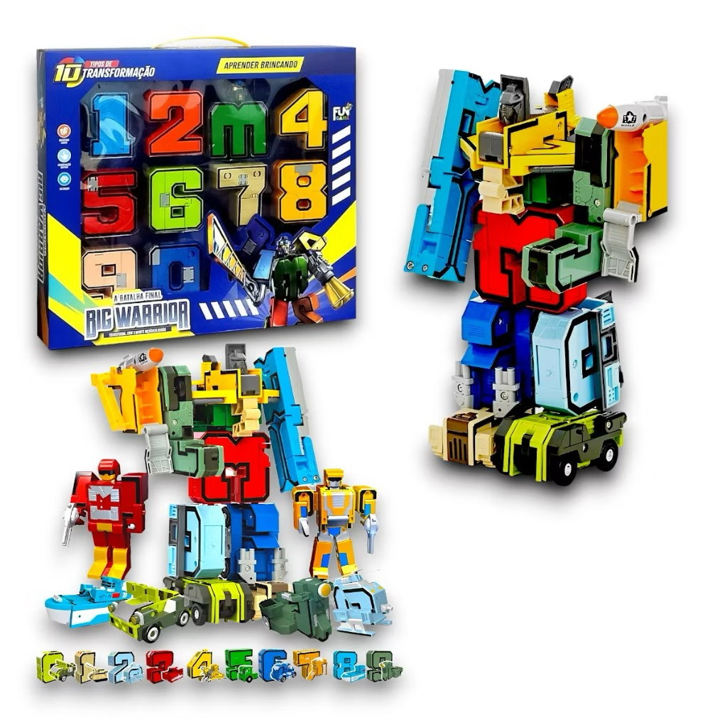 Brinquedo Educativo  Super Transformers Aprender N