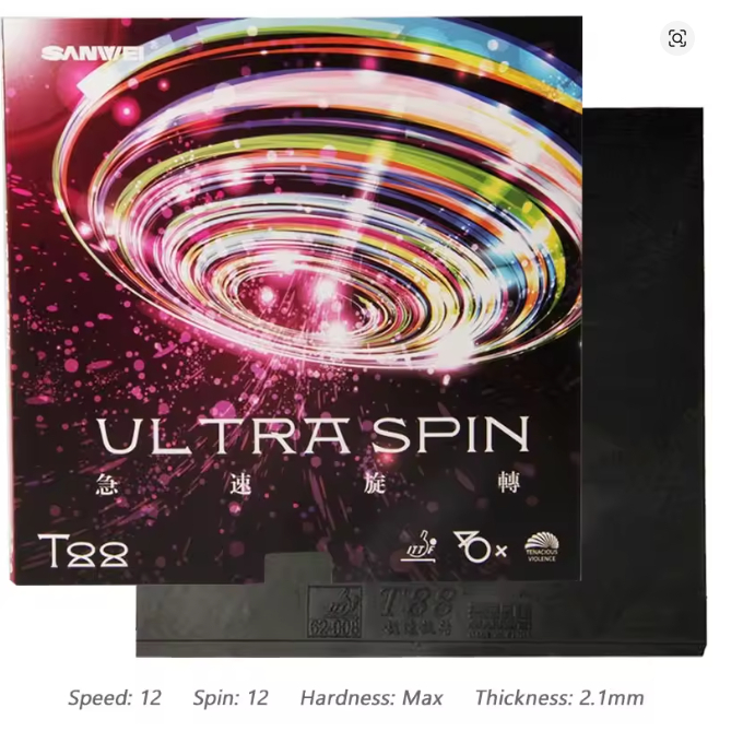 Borracha Tênis de Mesa Sanwei T88 Ultra Spin Orig