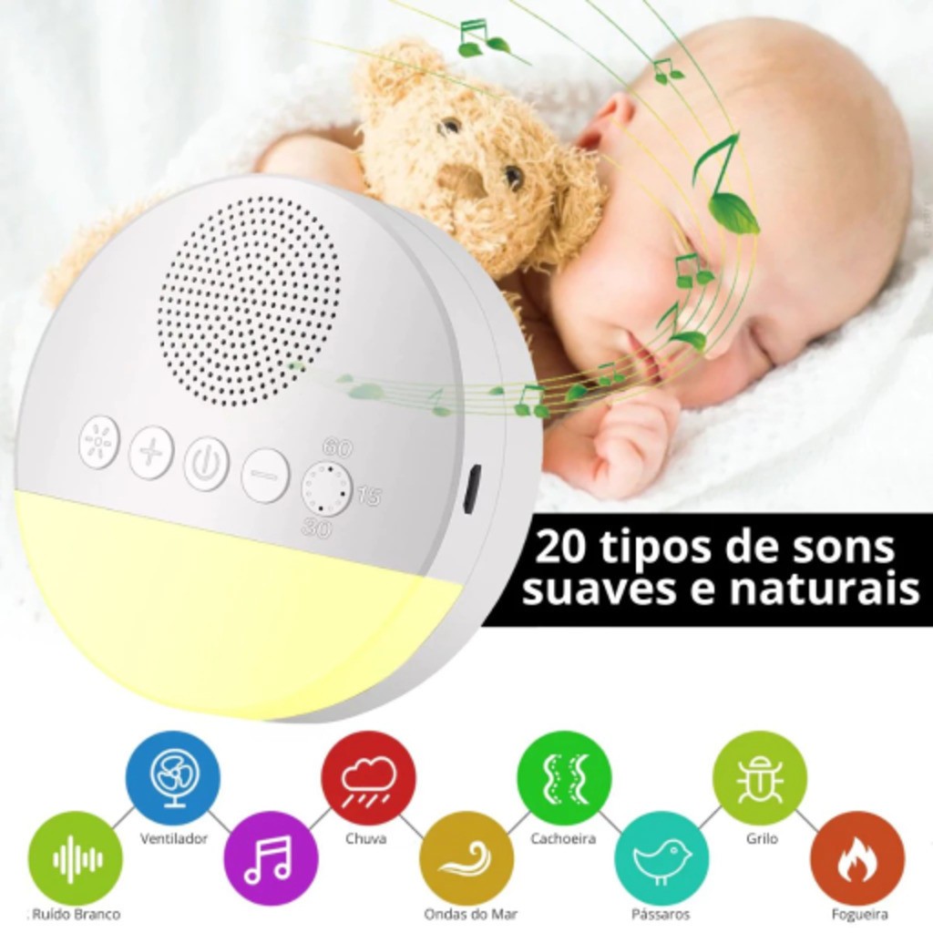 Aparelho Máquina de ruído branco Calmante Bebê 