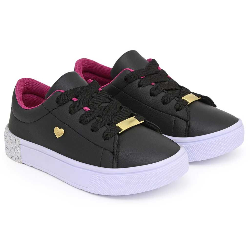 Tênis Infantil Menina Resistente e Durável Escol