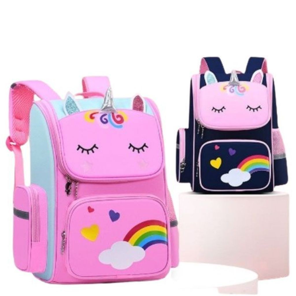 Mochila Escolar Infantil Mochila De Unicórnio Com