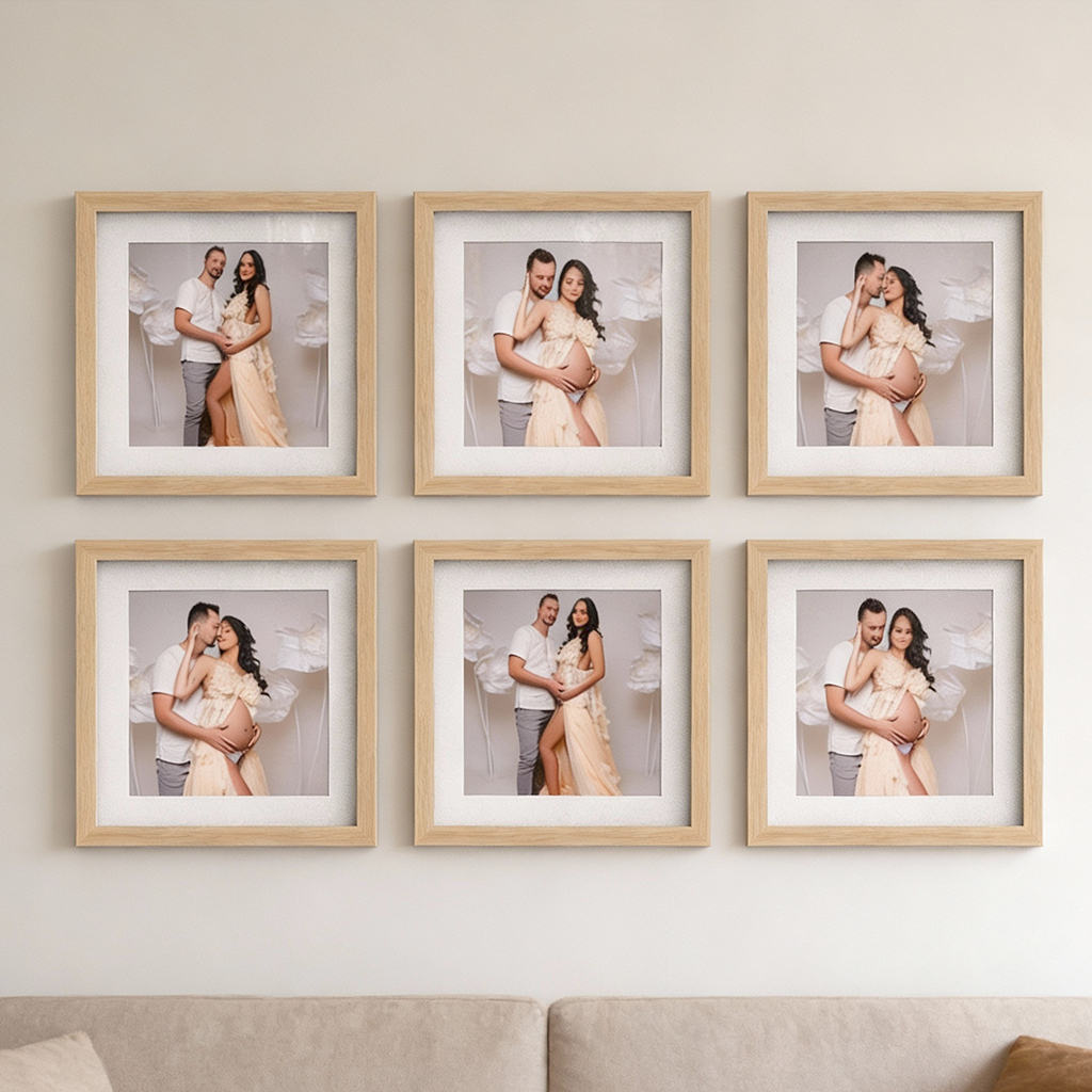 Kit 6 Quadros Decorativo Moldura 30×30 Foto 2