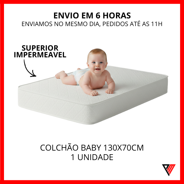Colchão Berço 130×70 Americano Baby Liso La