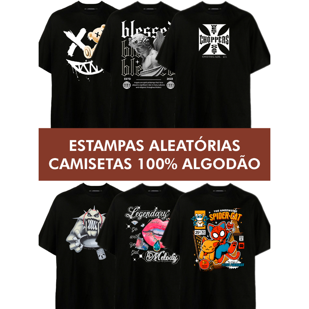 Camiseta 100% Algodão Premium QUEIMA DE ESTOQUE C