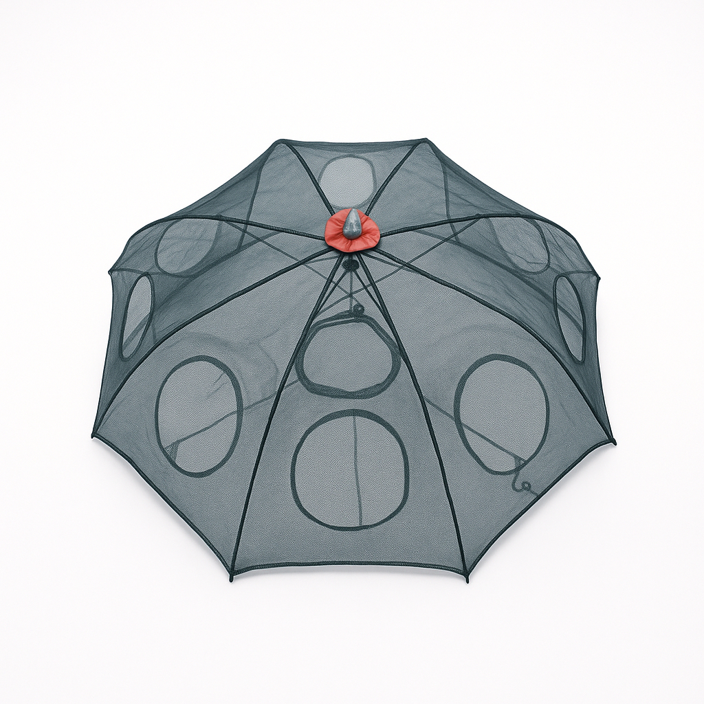 Covo de Pesca Armadilha de peixes Retrátil com 6 