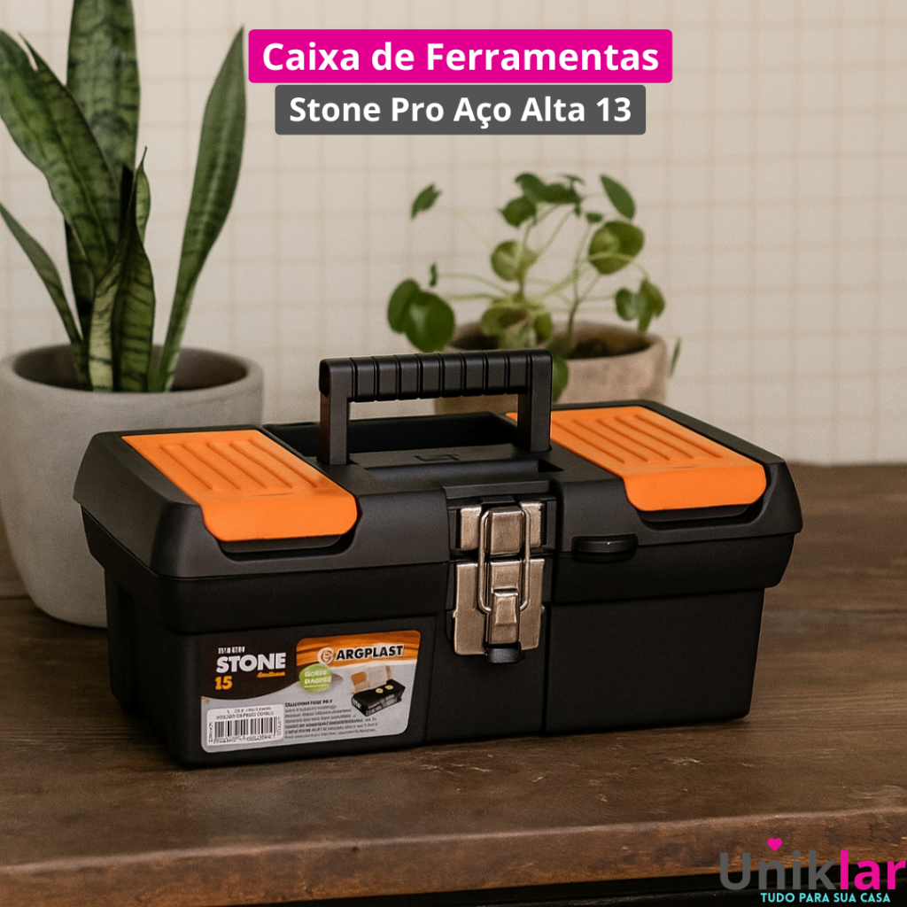 Maleta Caixa de Ferramentas Média Multiuso Pro Al