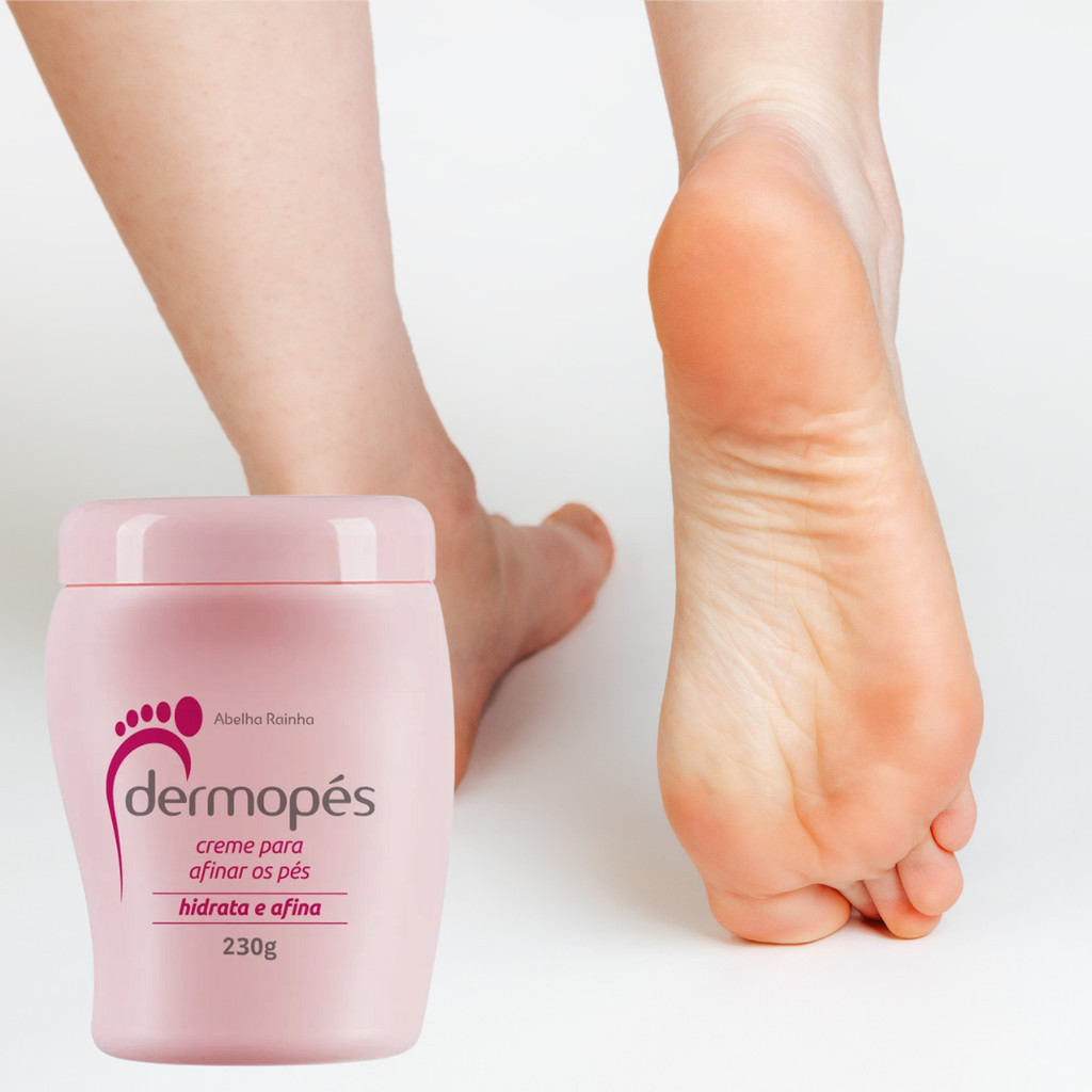 Creme Para Afinar Os Pés Dermopés Abelha Rainha 