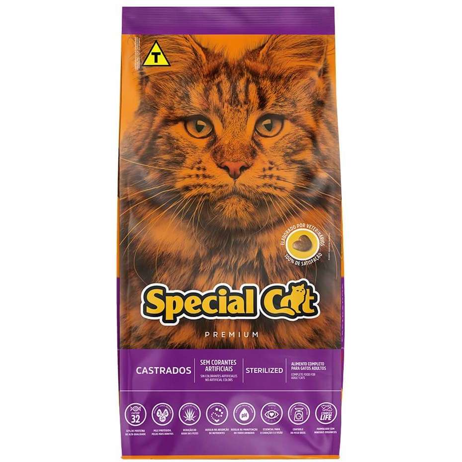 Ração Special Cat Premium Gatos Adultos Castrado
