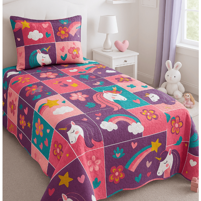 Kit Colcha Cobre Leito Solteiro Bouti 1,60×2,