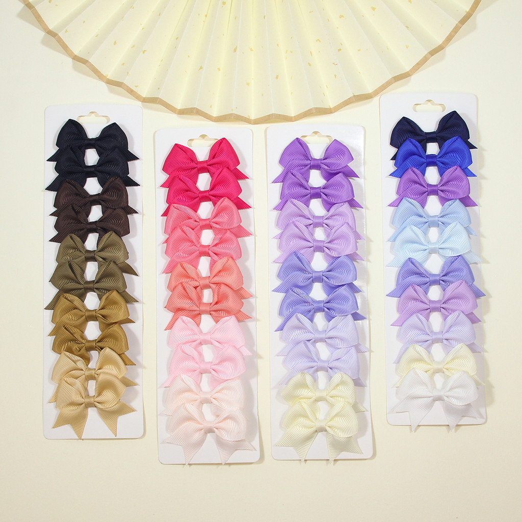 10Pcs/Set Grosgrain Ribbon Bowknot Laço borboleta