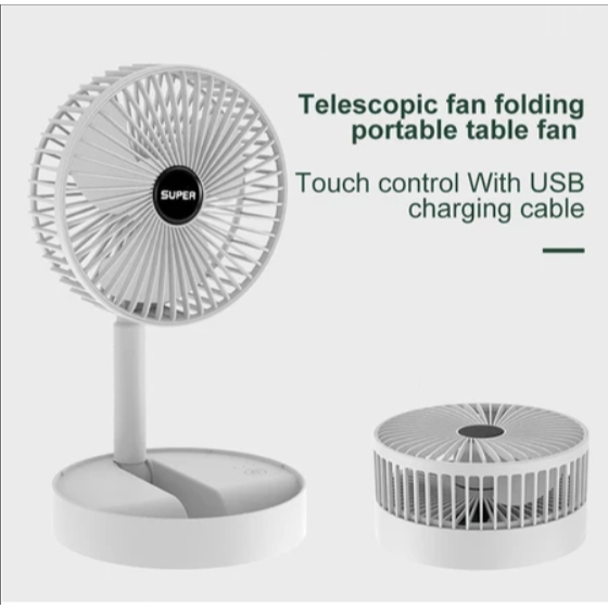 Ventilador dobrável retrátil silencioso USB reca