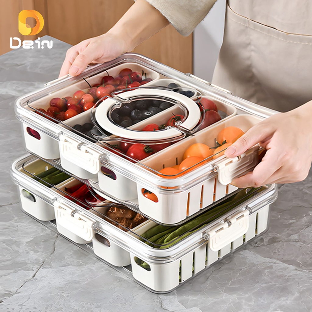 Caixa Organizadora de Alimentos Transparente Gelad