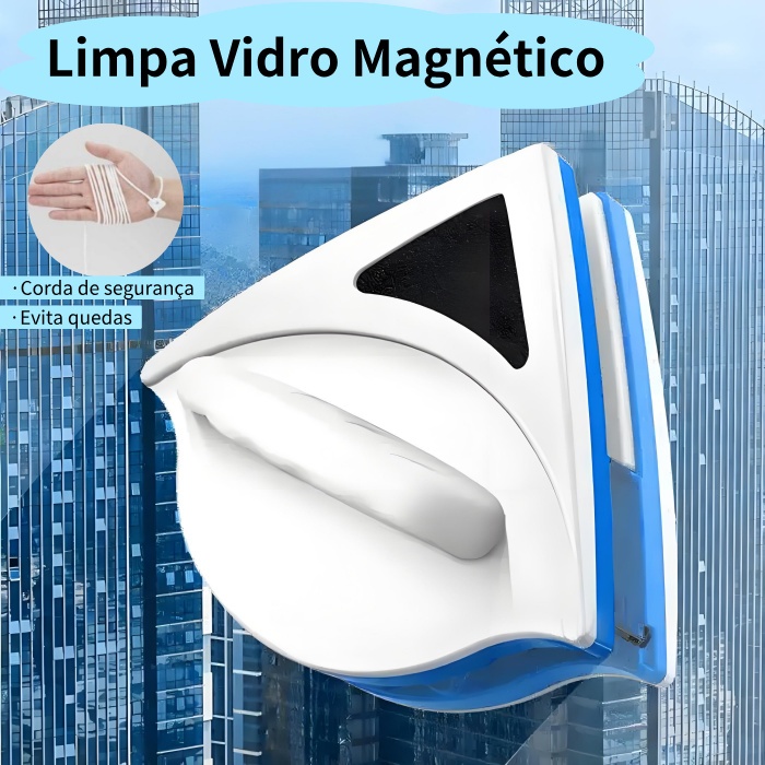Kit Limpador Limpa Vidro Magnético – Dupla 