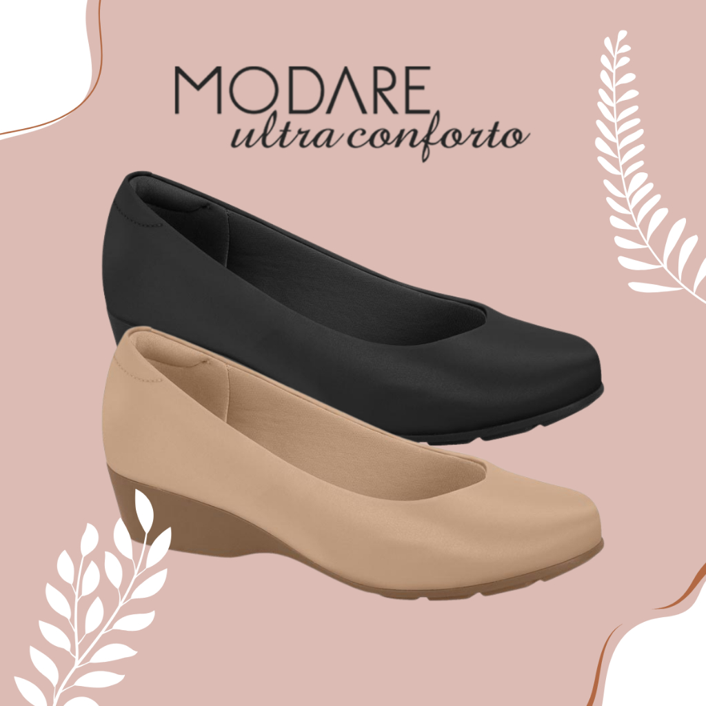 Sapato Mocassim Modare Feminino Salto Baixo Grosso