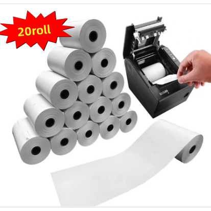 Caixa de recibos financeiros de bobina térmica 80