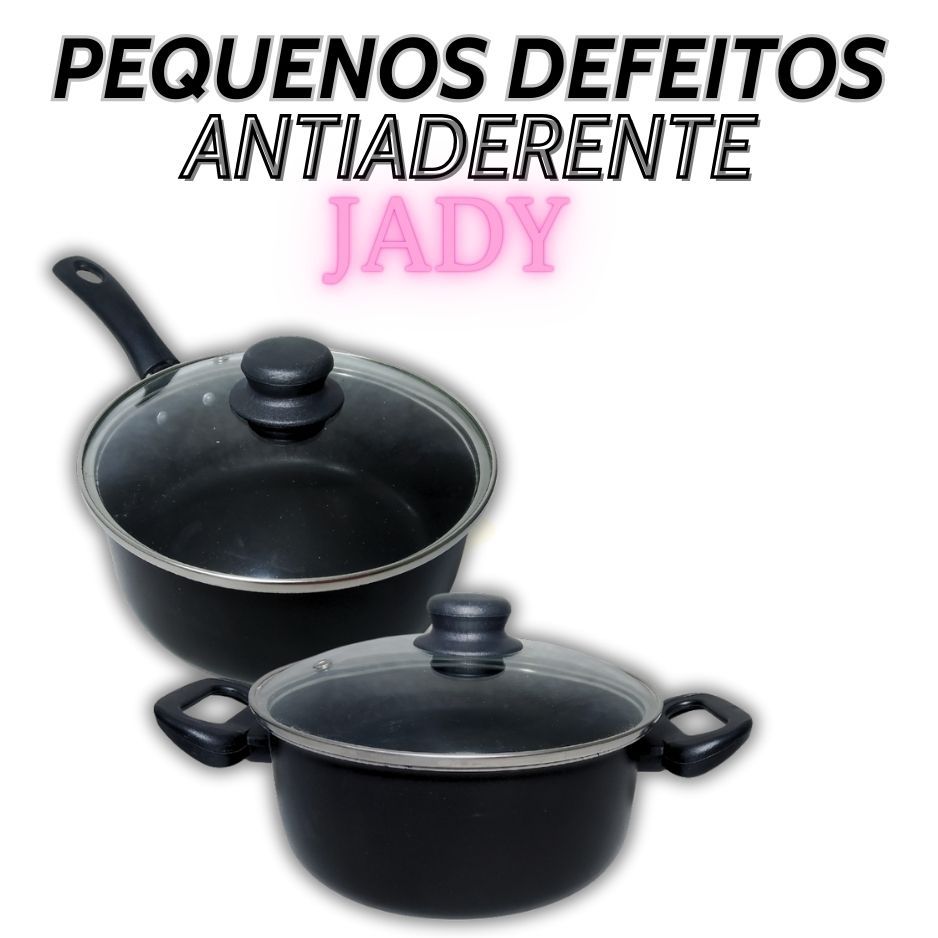 Conjunto Jade 2 Panelas Antiaderente Kit Caçarola
