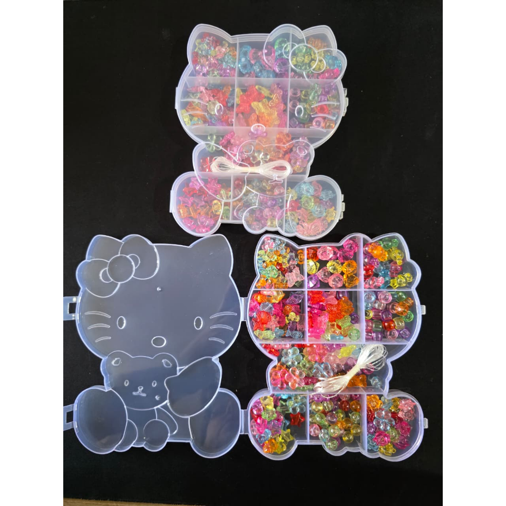 Kit de Miçangas Coloridas  Estojo Coelhinho Fofo