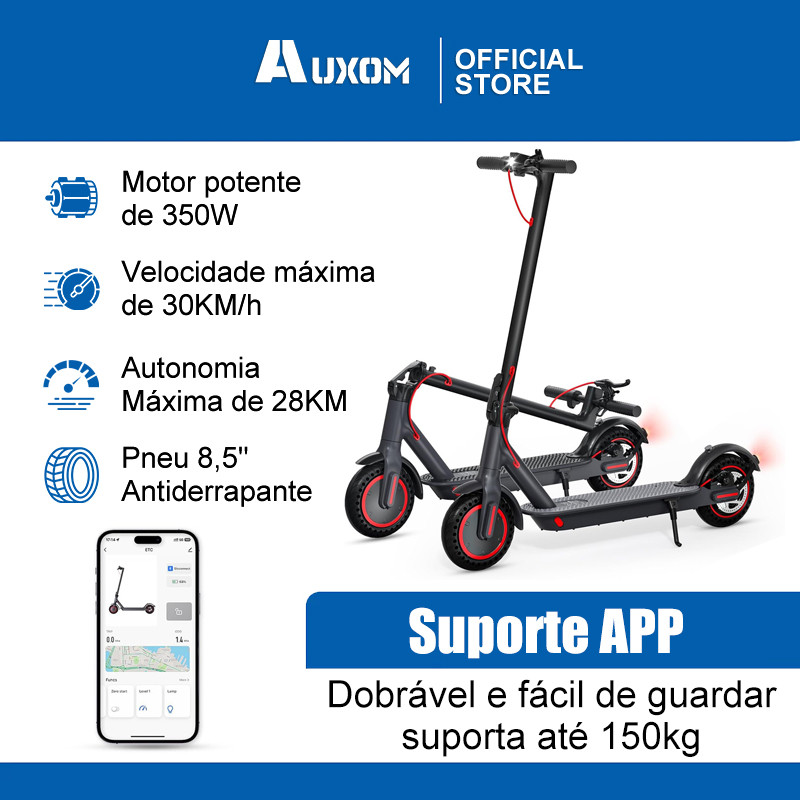 Patinete Elétrico Adulto Dobrável 350W Até 150K
