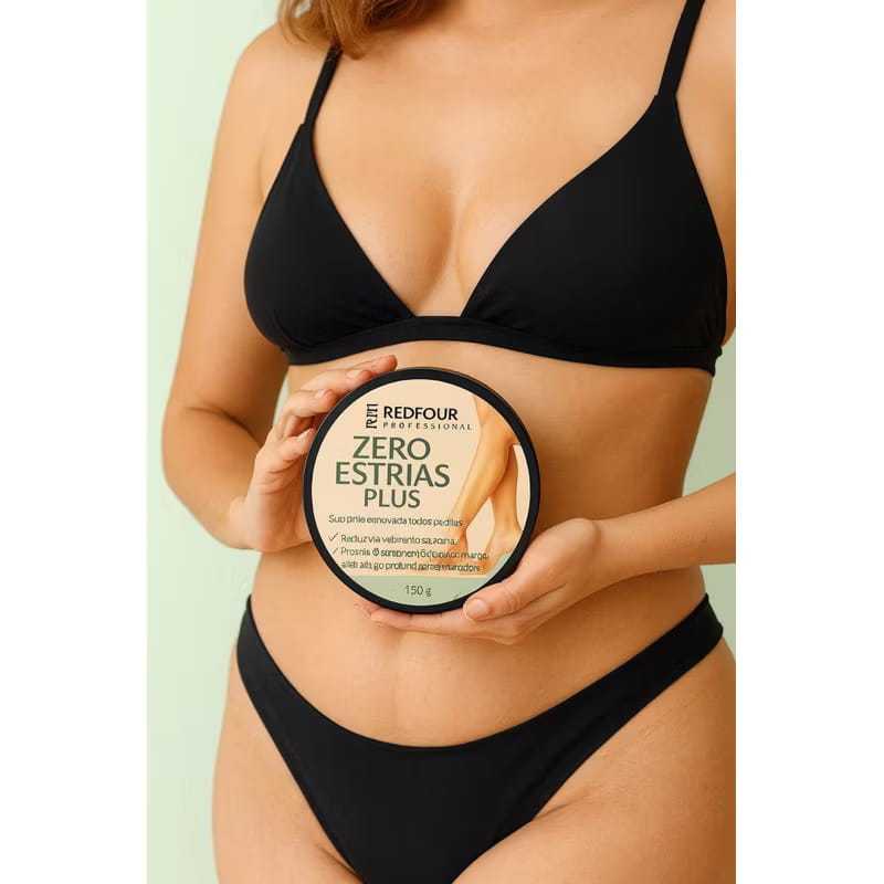 Creme Zero Estrias REDFOUR 150g  Hidratação e Fi