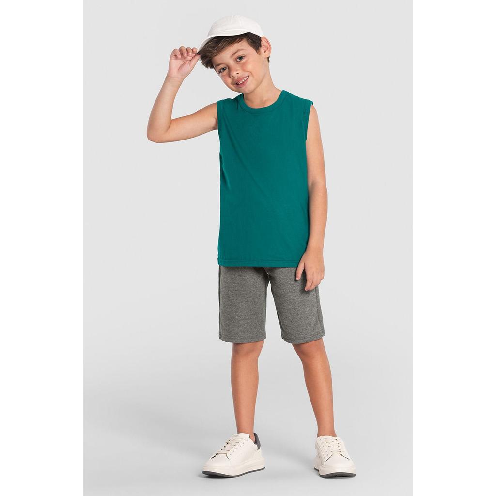 Regata infantil menino em meia malha Brandili