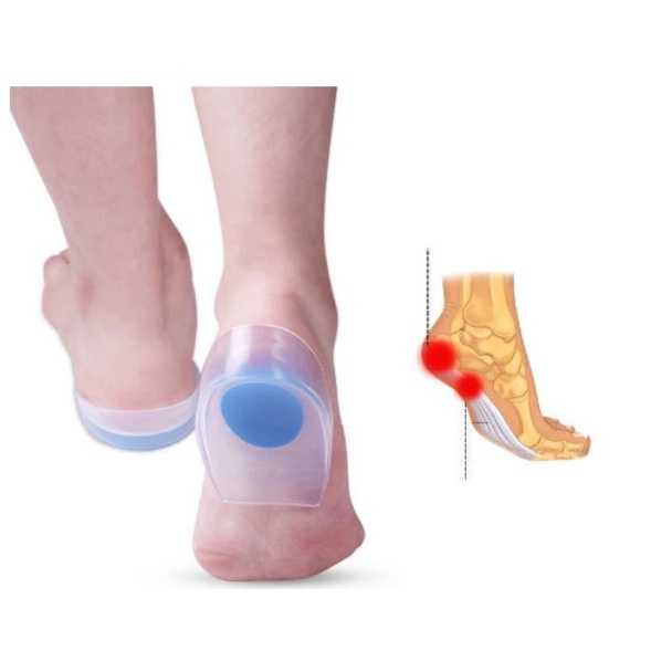 Pares Calcanheira de Silicone Gel Ortopédica Espo