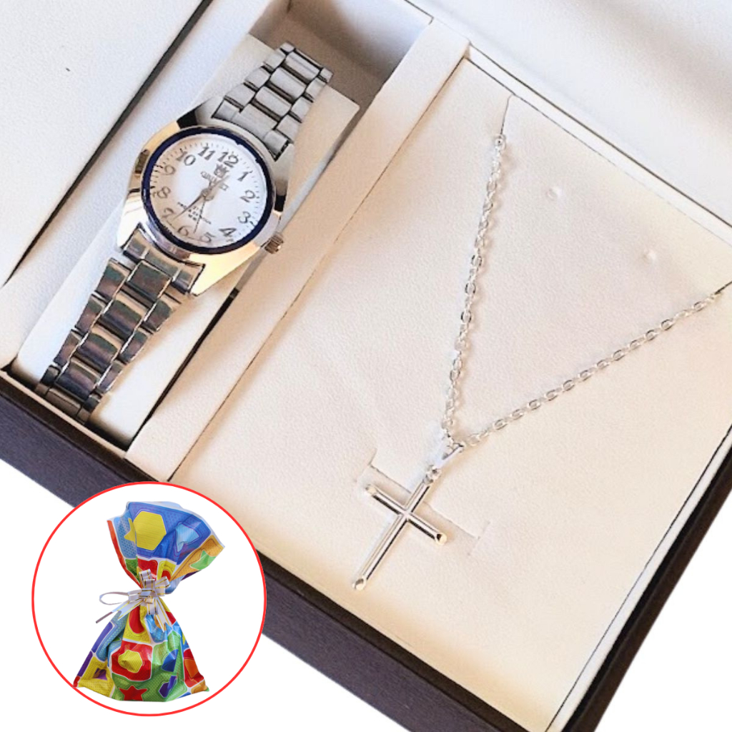 Relógio de Pulso Infantil Adulto Minimalista Aço