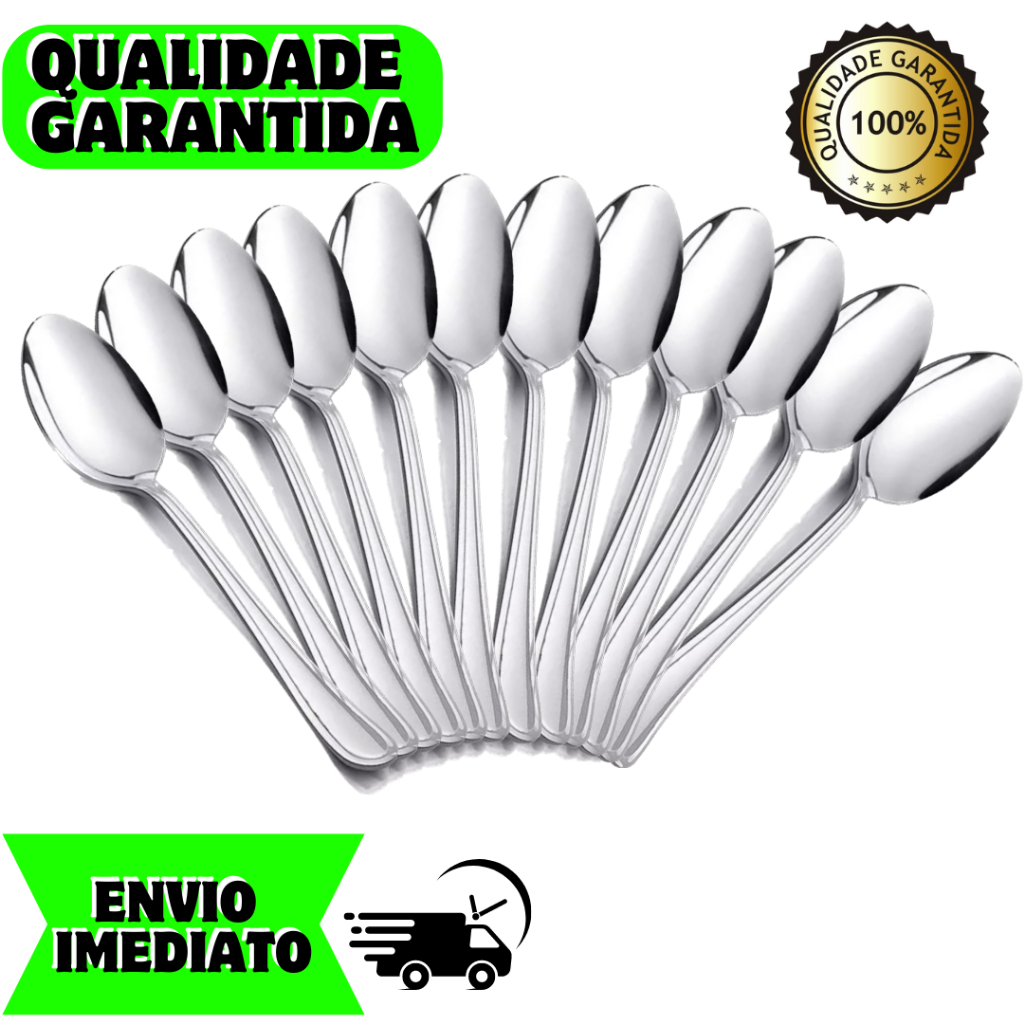 Jogo Colher de mesa sopa Kit com 6, 12, 18 e 24 pe