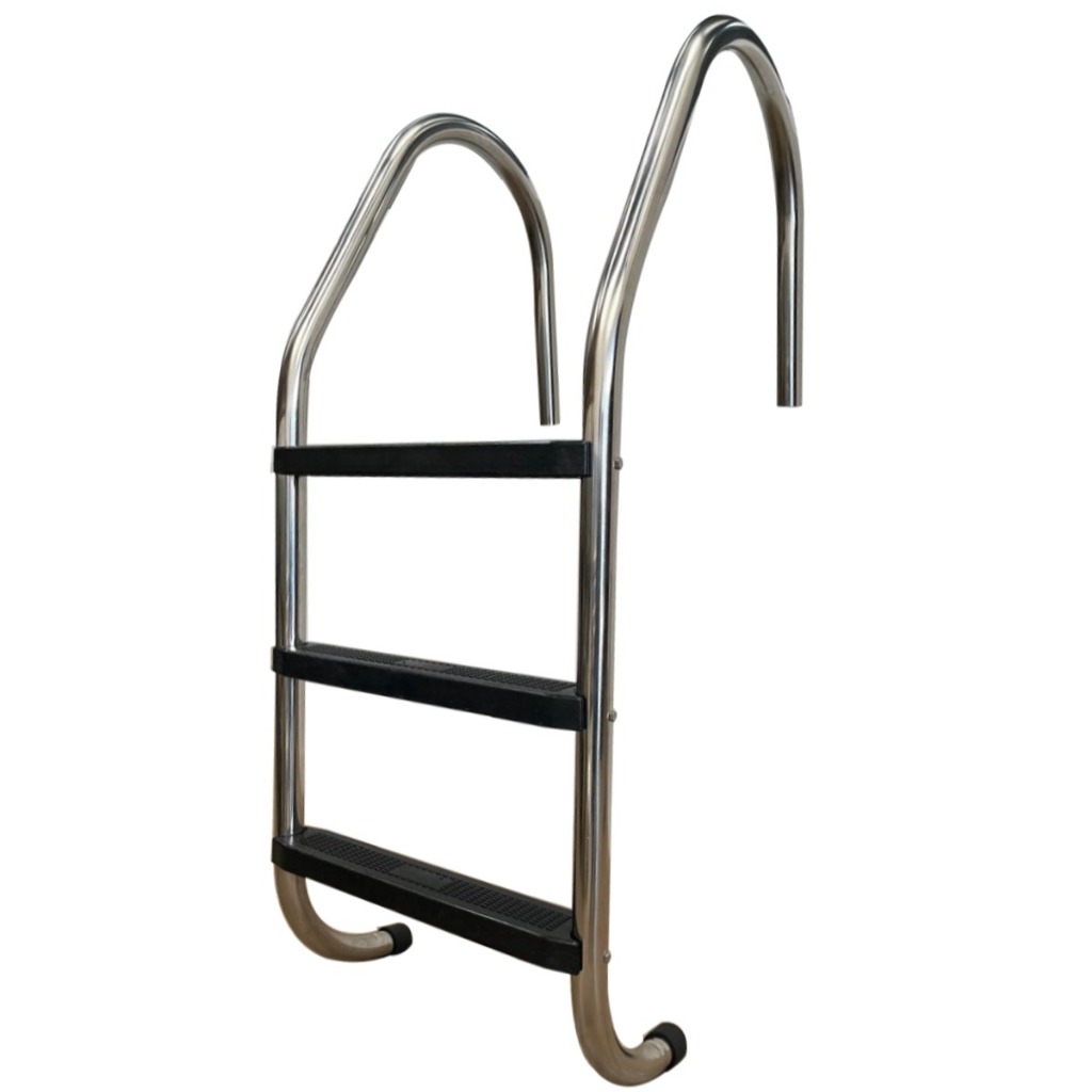 Escada Para Piscina Em Aço Inox Com 3 Degraus Abs
