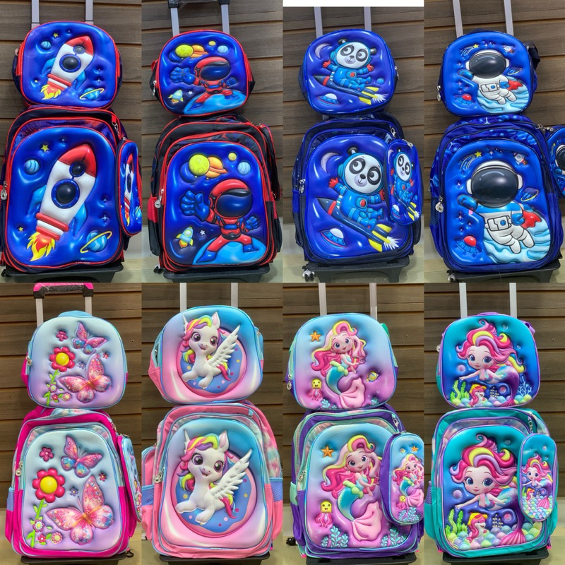 kit mochila carrinho e Kit mochila de Contas