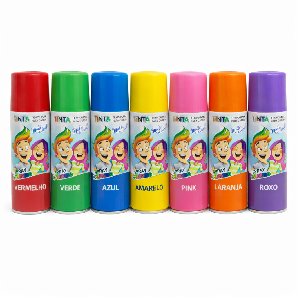 Spray Para Cabelo Tinta Temporária 150ml (80g) Id