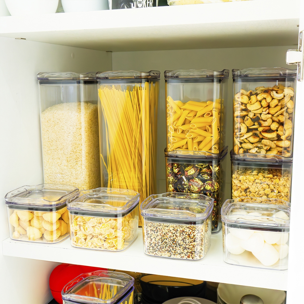 Conjunto de Organizadores Pote Hermético Empilhá