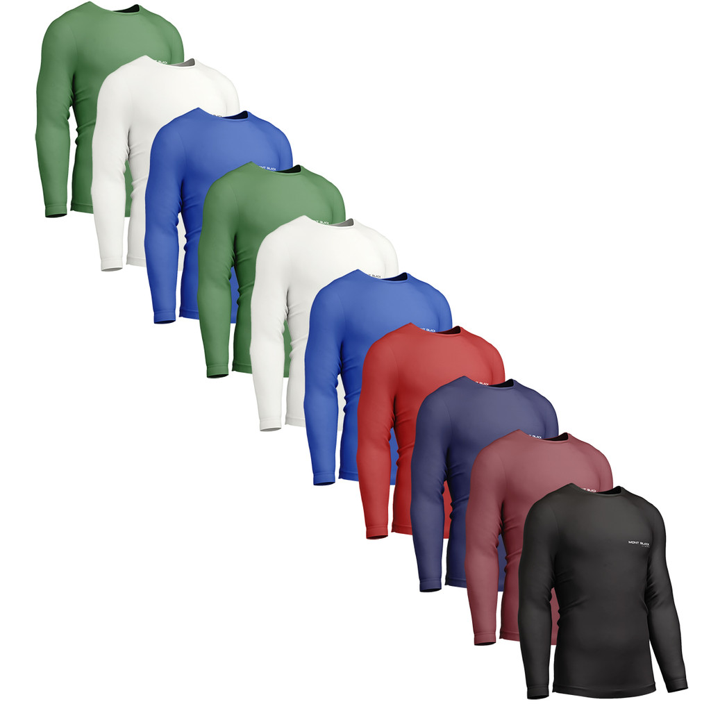 Kit 10 Camisa Térmica Proteção Uv 50+ Segunda P