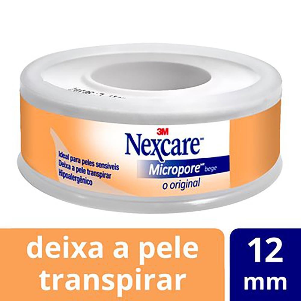 Fita Micropore 3M Nexcare Bege 12Mmx4,5M