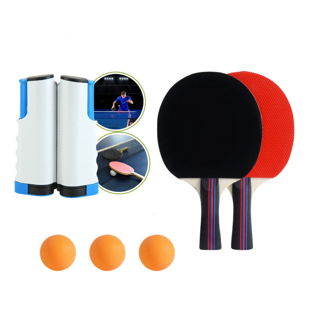 2 Raquete Ping Pong Tenis De Mesa Profissional Red